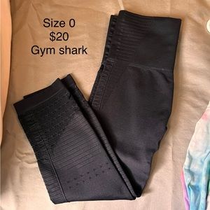 Gym Shark leggings with mesh cut out. New.